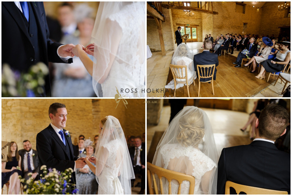 Ellie and Andrew Kingscote Barn Wedding Photographer Ross Holkham photography-020